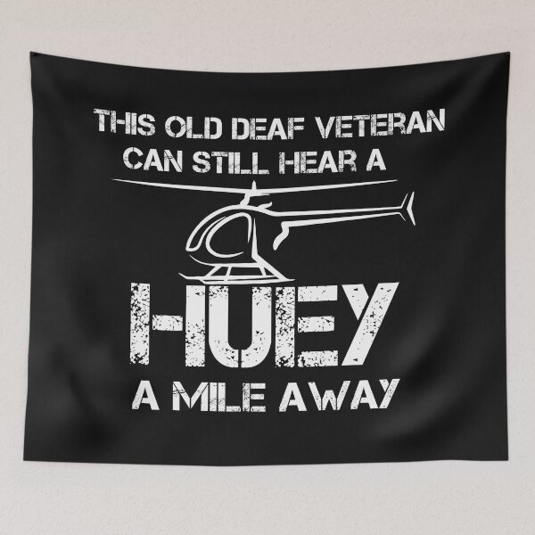 Item preview, Hear a Huey a Mile Away Funny Veteran Helicopter Gift  designed and sold by Mer Yem.