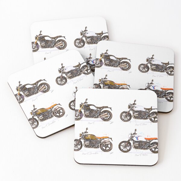 Item preview, Watercolor classic boxer motorcycle models, awesome gift for a motorcyclist - oryginal artwork by Vart. designed and sold by vartstudio.