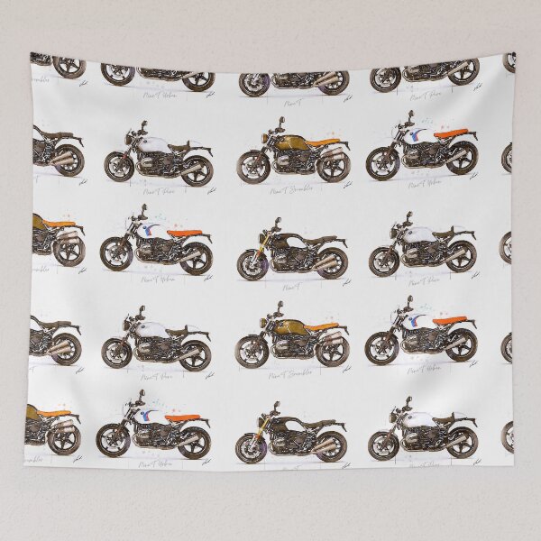 Item preview, Watercolor classic boxer motorcycle models, awesome gift for a motorcyclist - oryginal artwork by Vart. designed and sold by vartstudio.