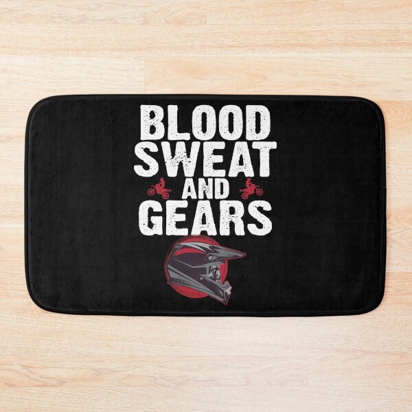 Item preview, Blood Sweat and Gears Motocross Helmet Dirt Bike Racing Gift designed and sold by shoutoutshirtco.