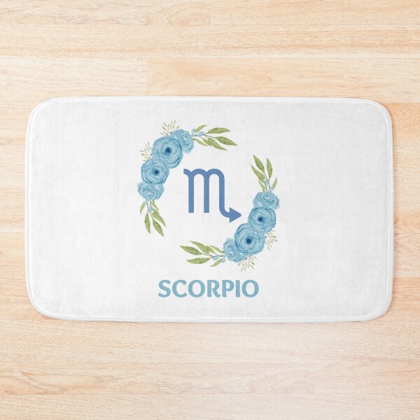 Item preview, Blue Floral Scorpio Zodiac designed and sold by Hellofriendco.