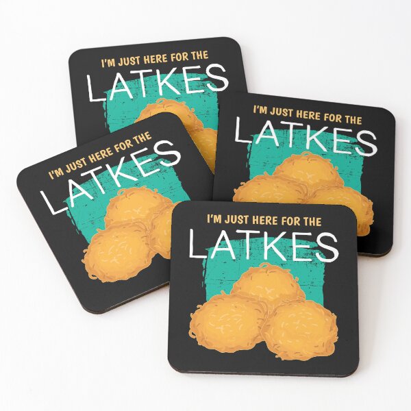 Item preview, I’m Just Here For The Latkes Traditional Jewish Hanukkah print designed and sold by jakehughes2015.