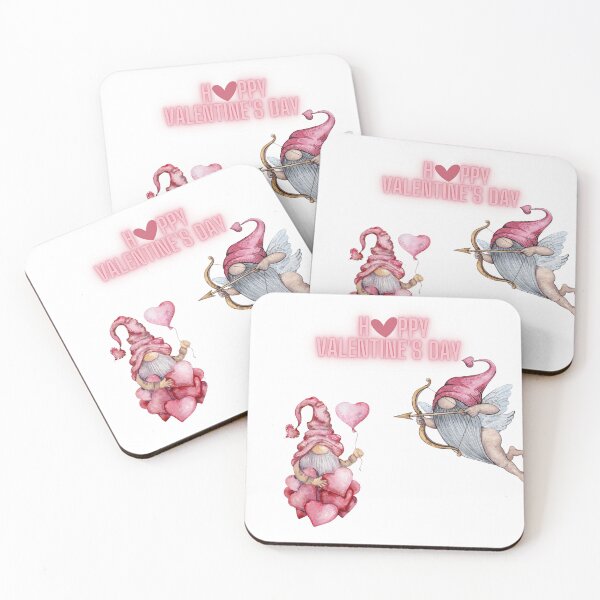 Item preview,  Pink Valentine Gnome With Hearts Clipart-gnome with hearts-valentine day gnome- leopard gnome-Gnome with heart designed and sold by Alexa5454.