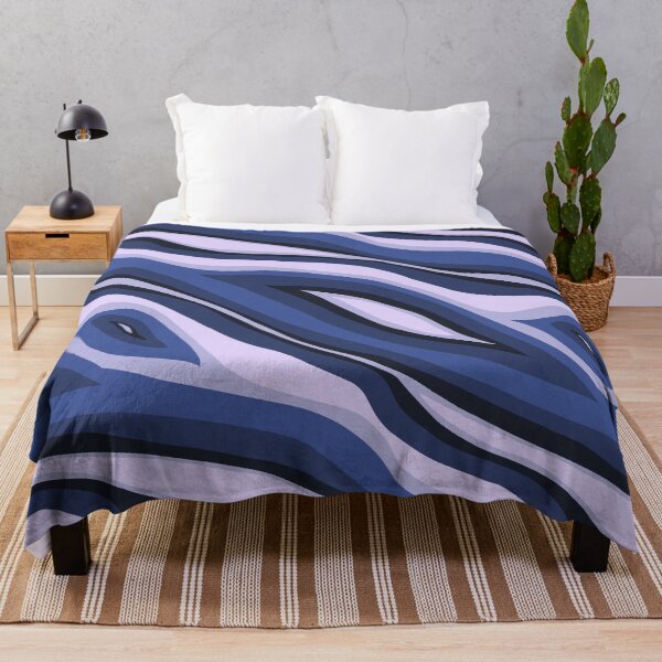 Item preview, Marble Lines - Blue Monochrome designed and sold by PaintInTheNight.