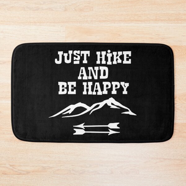 Artikelvorschau, Just Hike and Be Happy graphic - Hike prints - Ontwerp van wandelproducten entworfen und verkauft von shoutoutshirtco.