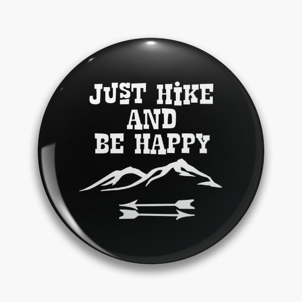 Artikelvorschau, Just Hike and Be Happy graphic - Hike prints - Ontwerp van wandelproducten entworfen und verkauft von shoutoutshirtco.