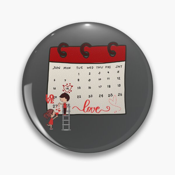 Item preview, calendar of love happy valentines day for all lovers designed and sold by blackitaa.