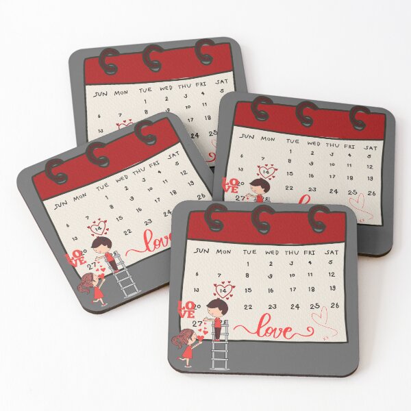 Item preview, calendar of love happy valentines day for all lovers designed and sold by blackitaa.