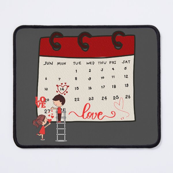 Item preview, calendar of love happy valentines day for all lovers designed and sold by blackitaa.