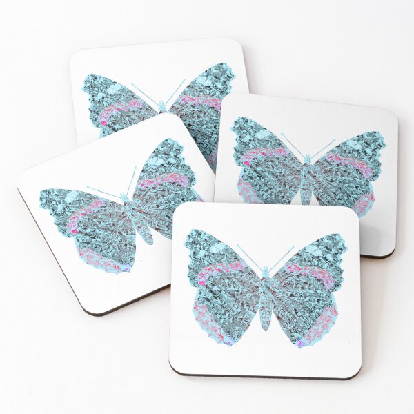 Item preview, Snow marble red admiral butterfly designed and sold by Elonium.