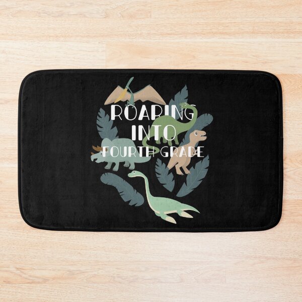 Item preview, Roaring Into 4th Grade - Fourth Grader Dinosaur School Tee designed and sold by shoutoutshirtco.