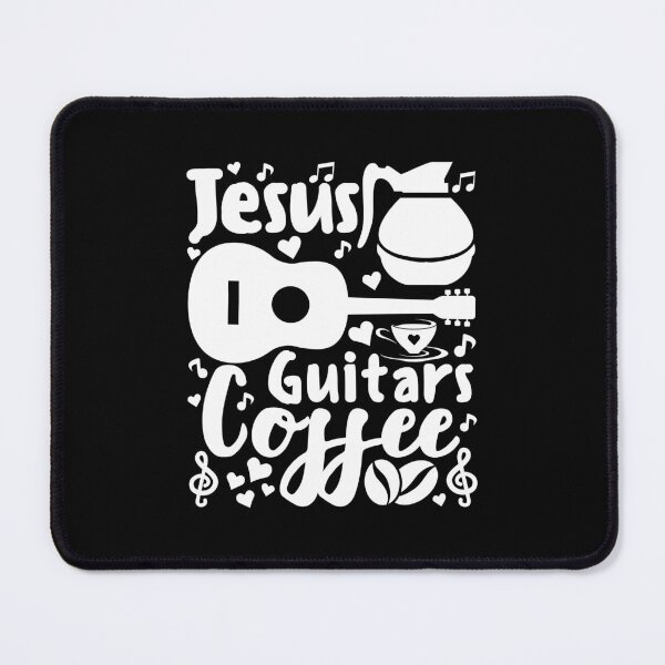 Item preview, Jesus Guitars And Coffee | Faith Music And Caffeine designed and sold by GravitiTees.