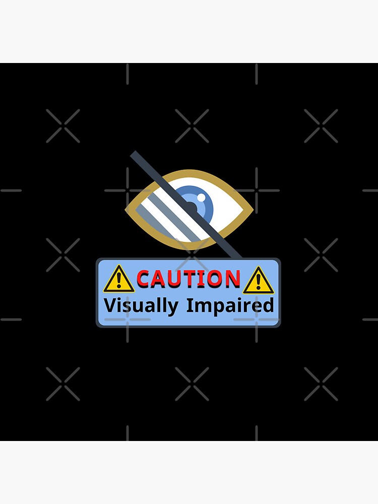 Visually Impaired Sticker for Sale by artlaila