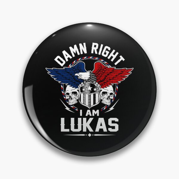 Item preview, Lukas Name T Shirt - Damn Right I Am Lukas Gift Item Tee designed and sold by geniajmk13.