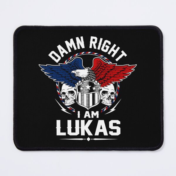 Item preview, Lukas Name T Shirt - Damn Right I Am Lukas Gift Item Tee designed and sold by geniajmk13.