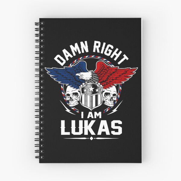 Item preview, Lukas Name T Shirt - Damn Right I Am Lukas Gift Item Tee designed and sold by geniajmk13.