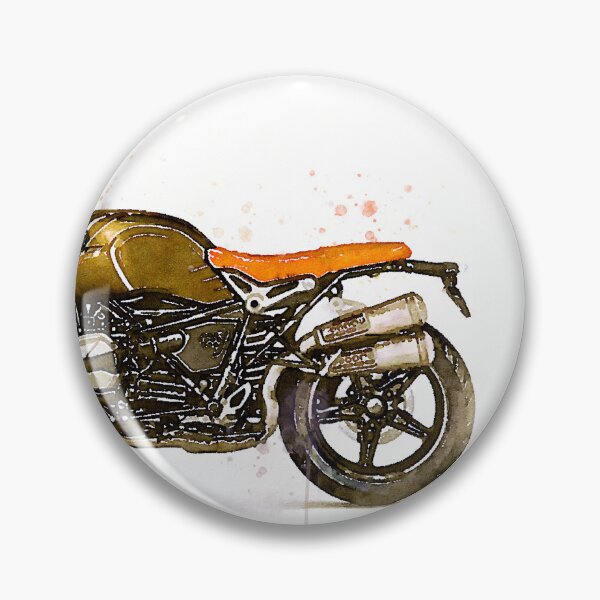 Item preview, Watercolor classic scrambler boxer motorcycle, awesome gift for a motorcyclist - oryginal artwork by Vart. designed and sold by vartstudio.