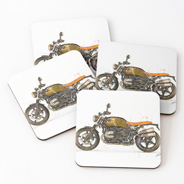 Item preview, Watercolor classic scrambler boxer motorcycle, awesome gift for a motorcyclist - oryginal artwork by Vart. designed and sold by vartstudio.