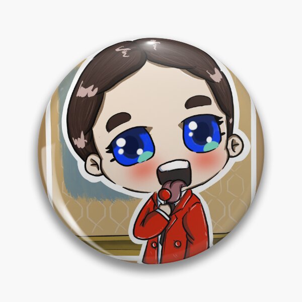 Item preview, Amalia In A Red Suit with A Red Lollipop designed and sold by Hey It’s Sunny.