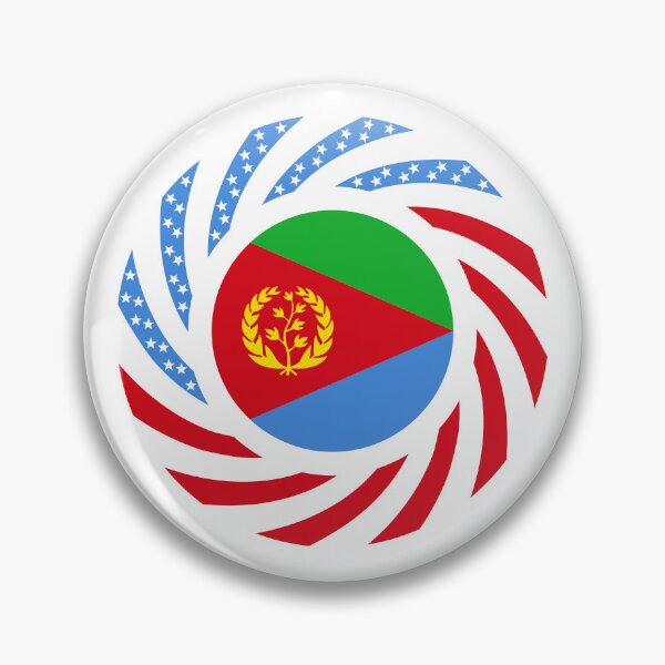 Item preview, Eritrean American Multinational Patriot Flag Series designed and sold by Carbon-Fibre Media.