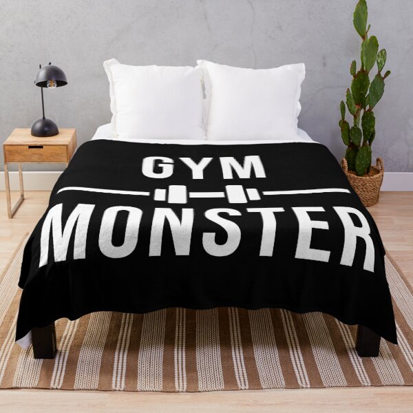 Item preview, Gym Monster Workout Bench Gains Addict Saying designed and sold by EllConApparel.