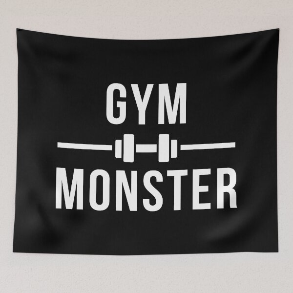 Item preview, Gym Monster Workout Bench Gains Addict Saying designed and sold by EllConApparel.
