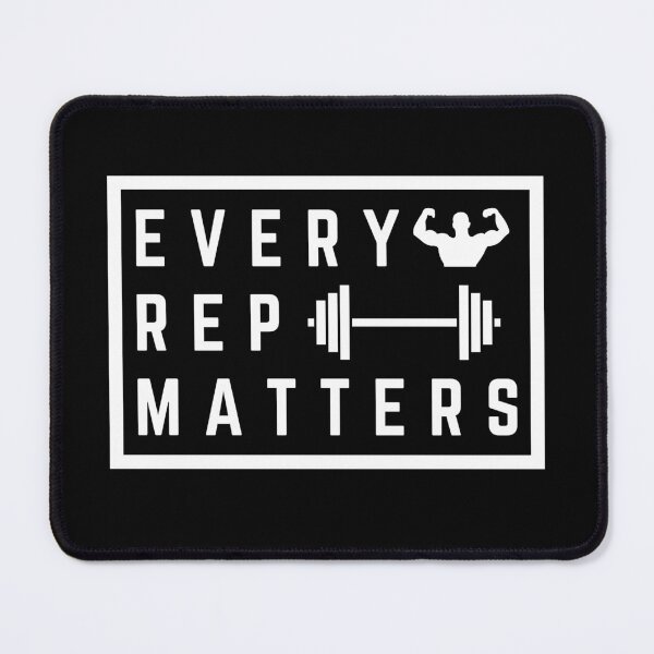 Item preview, Every Rep Matters Gym Saying Muscles Reps Hitting PRs Humor designed and sold by EllConApparel.