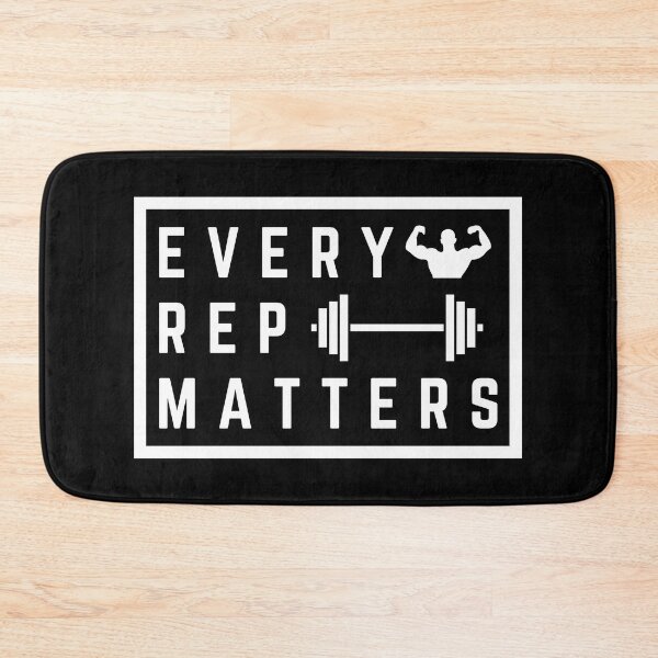 Item preview, Every Rep Matters Gym Saying Muscles Reps Hitting PRs Humor designed and sold by EllConApparel.