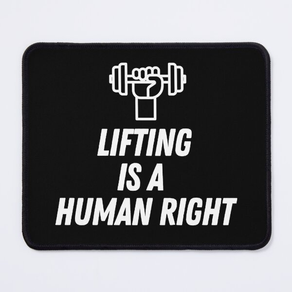 Item preview, Lifting Is A Human Right Gym Reps Weights Humor designed and sold by EllConApparel.