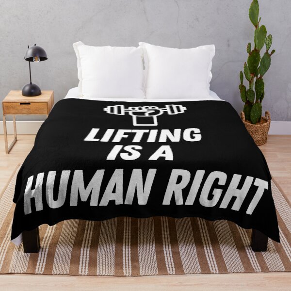 Item preview, Lifting Is A Human Right Gym Reps Weights Humor designed and sold by EllConApparel.