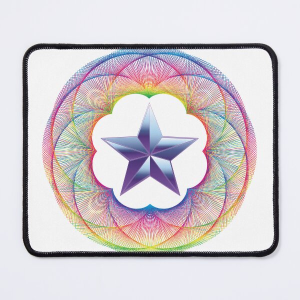 Item preview, Guilloche Star Vector rainbow rcc6111 designed and sold by Rcc6111.