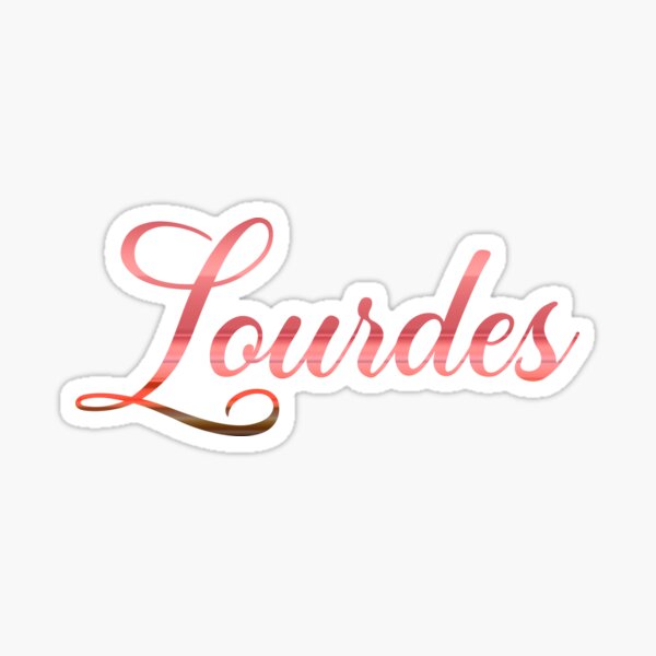 "Lourdes" Sticker for Sale by Zentenar Redbubble