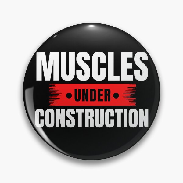 Item preview, Muscles Under Construction Bulking Gains Gym Humor designed and sold by EllConApparel.