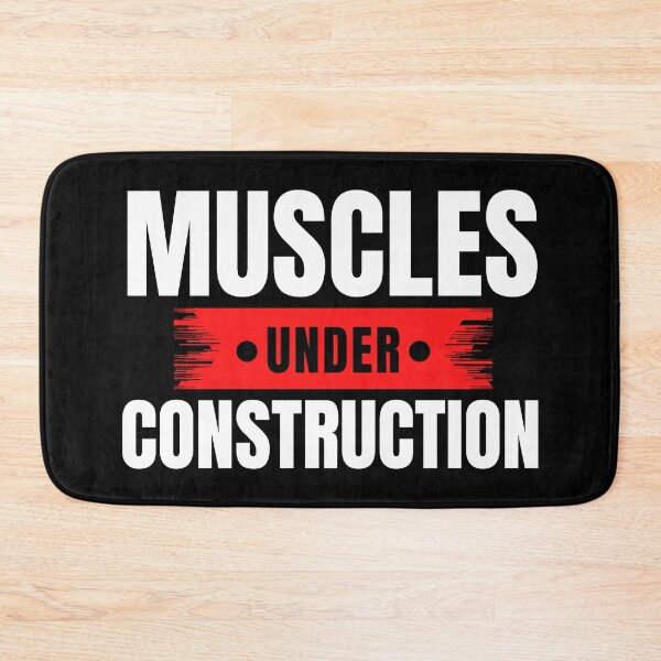 Item preview, Muscles Under Construction Bulking Gains Gym Humor designed and sold by EllConApparel.