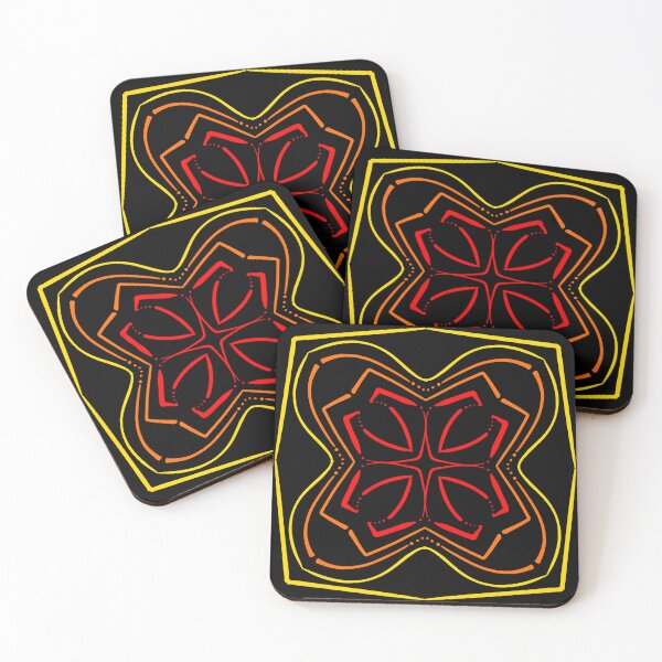 Item preview, Warm Funky Symmetry Kaleidoscope designed and sold by that5280lady.