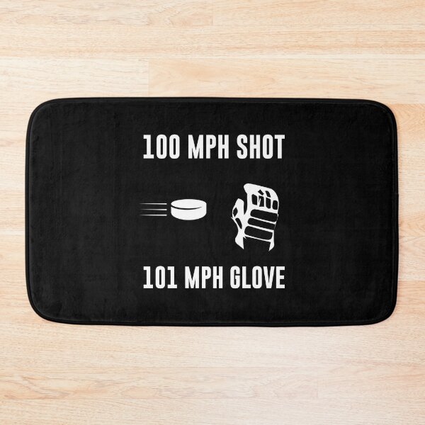 Item preview, 100 Mile Per Hour Shot 101 MPH Glove Hockey Goalie T Shirt designed and sold by shoutoutshirtco.