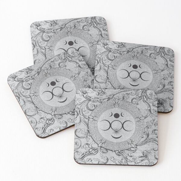 Item preview, Wiccan Triple Goddess Greyscale designed and sold by RetrofantasyCo.