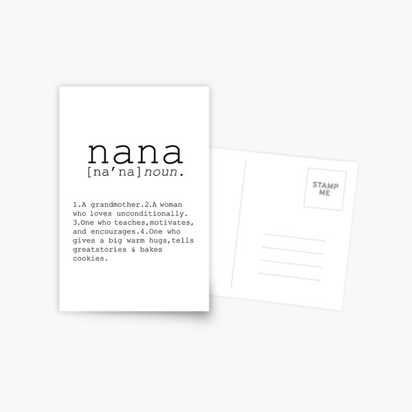 definition-of-nana-poster-definition-print-definition-funny-wall-art-printable-definition-typography-mother-day-gift-funny-gift-for-mother-postcard-for-sale-by-nathanmoore-redbubble for All About Nana Printable Free DEFINITION OF NANA Poster Definition Print Definition Funny Wall Art Printable Definition Typography Mother Day Gift Funny Gift For Mother