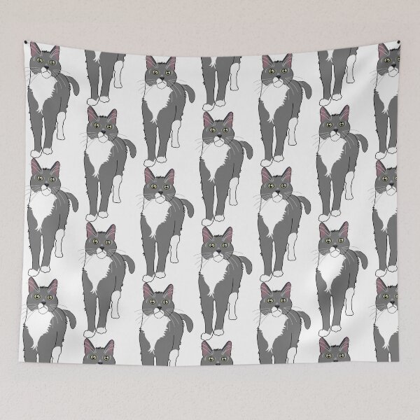 Item preview, Gray Tuxedo Cat designed and sold by beerhamster.