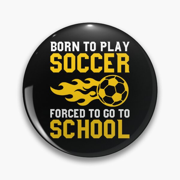 Artikelvorschau, Geboren om te voetballen, maar gedwongen om naar schoolplayer tee te gaan entworfen und verkauft von shoutoutshirtco.