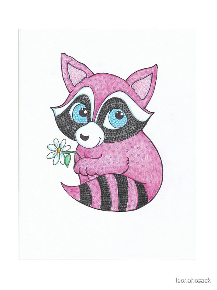 Thumbnail 4 of 4, iPhone Case, Pink Racoon designed and sold by leonahosack.
