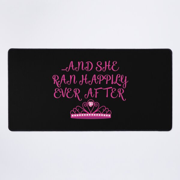Item preview, And She Ran Happily Ever After Princess Running T Shirt Tee designed and sold by shoutoutshirtco.