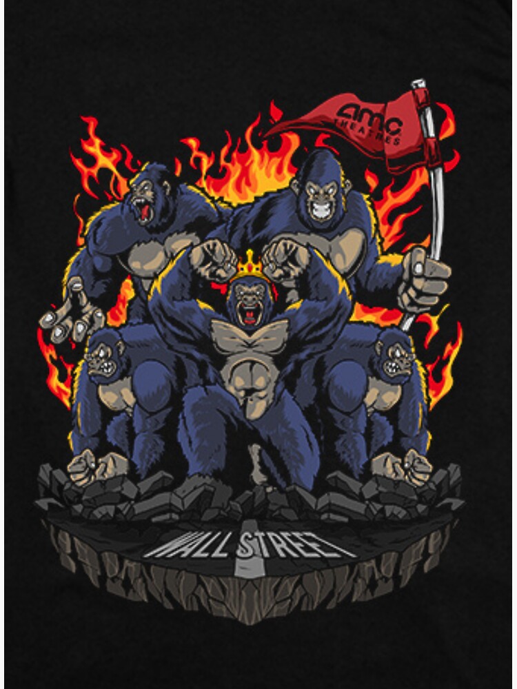 How The Amc Apes Cracked Wall Street "AMC Ape Gang Cracking Wall Street " Sticker for Sale by AngelApparel2