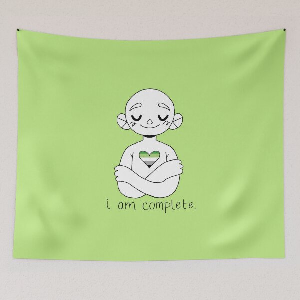 Item preview, I Am Complete Aromantic Pride designed and sold by Athelynia.