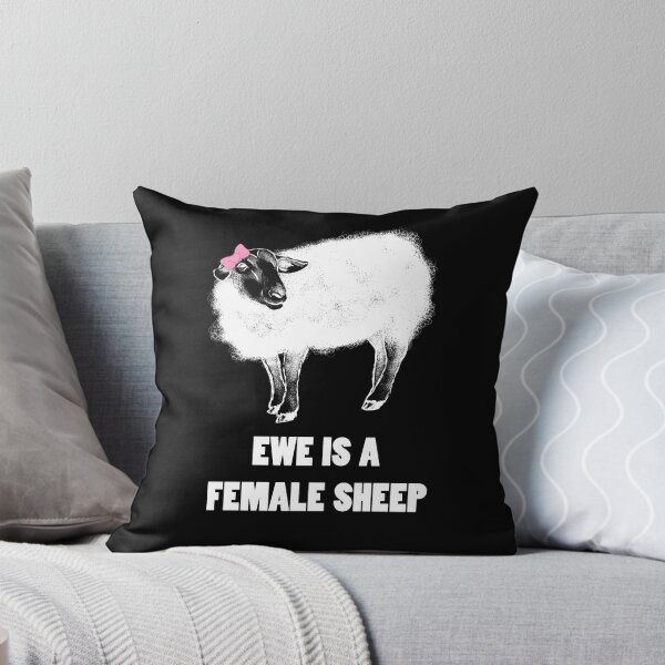 Item preview, Ewe Is A Female Sheep - White Sheep designed and sold by MiahL.