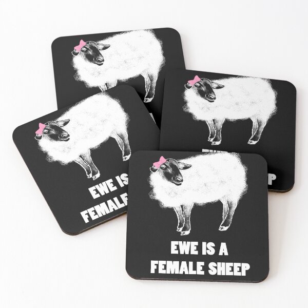Item preview, Ewe Is A Female Sheep - White Sheep designed and sold by MiahL.