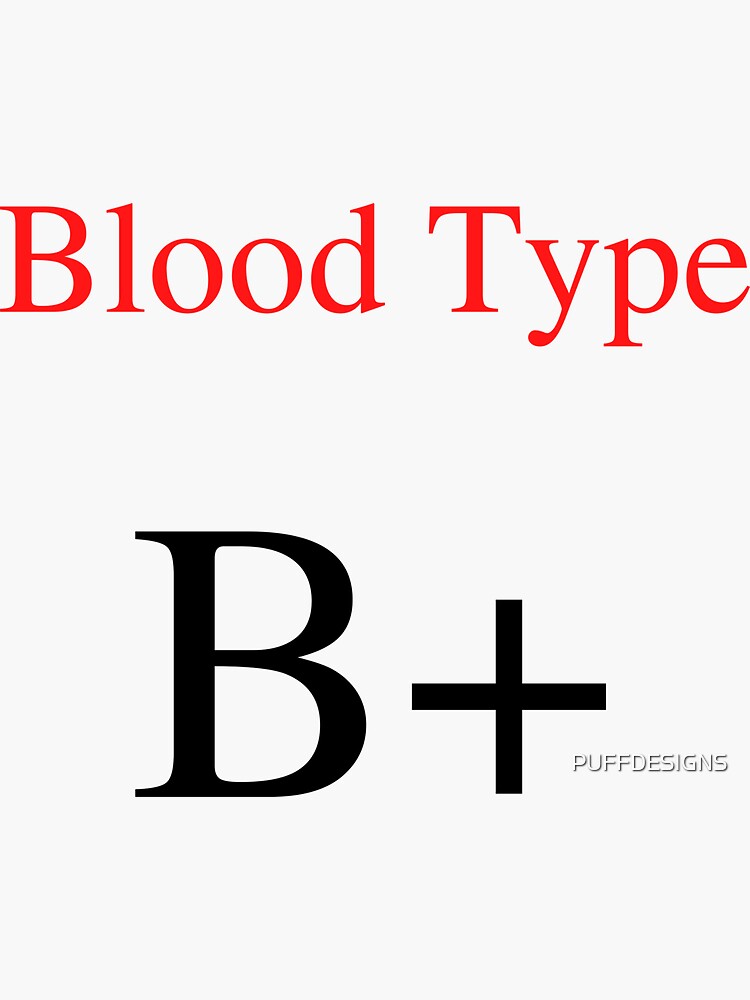 "Blood Group B+ Positive Blood Quotes, Lines, Typography, illustration