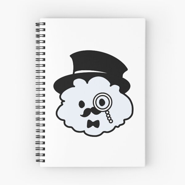 Item preview, blue monocle puff designed and sold by PuffPuffs.