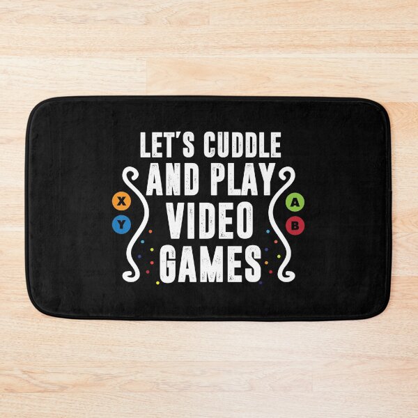 Item preview, Lets Cuddle Snuggle and Play Video Games Gamer Couple Tee designed and sold by shoutoutshirtco.