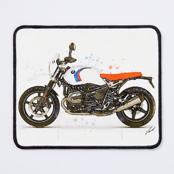 Item preview, Watercolor classic boxer urban motorcycle, awesome gift for a motorcyclist - oryginal artwork by Vart. designed and sold by vartstudio.